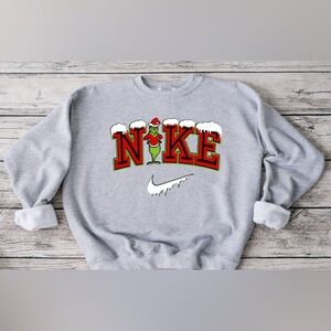 Nike Grinch Crewneck- Gray